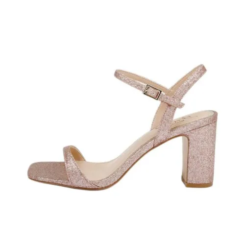 Badgley Mischka Rayla One Ремешок Сандалии 7,5 см Женские Розовое Золото