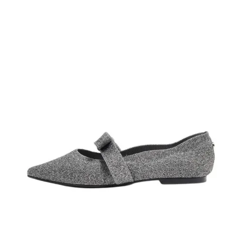 STEVE MADDEN Грубый каблук Туфли Мэри Джейн Женские Серебряные