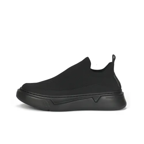 TIEKE Износостойкий Дышащий Низкий Топ Повседневная Обувь Мужская Черная