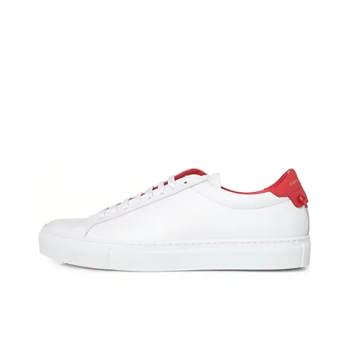 Givenchy Низкий Топ Стильный Скейтбординг Мужской Белый Красный