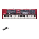 73 клавиши, полностью сбалансированные (включая один педаль)