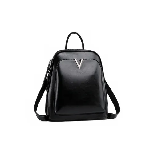 TTaG．baG Коровья кожа Одно плечо Портативный Рюкзак Женские Черный Кофейный Зеленый Земляной Желтый