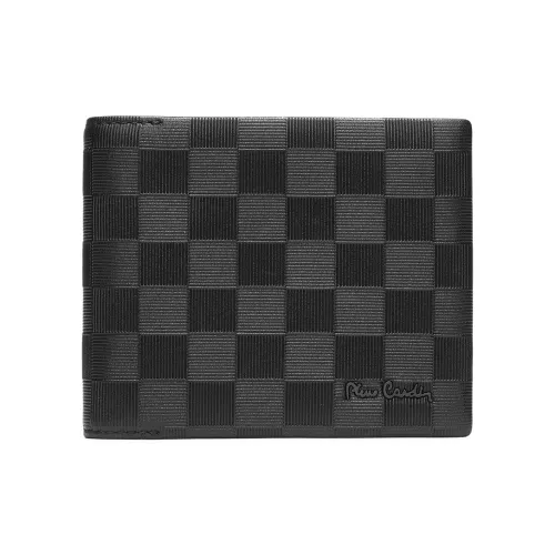 PIERRE CARDIN Телячья кожа кошелек для монет мужской кошелек стандартный мужской черный