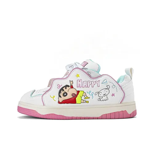 Crayon Shinchan Slip-resistant Breathable Height-increasing Low-top Skateboard Shoes Unisex Crayon Shinchan Противоскользящие Дышащие Увеличивающие Высоту Низкие Кроссовки для Скейтбординга Унисекс
