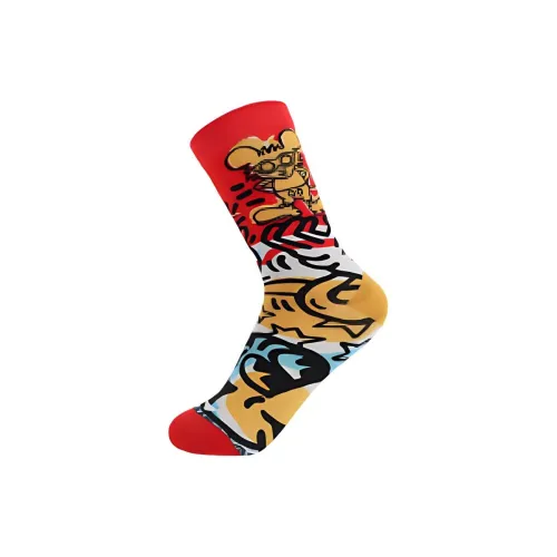 Лайнер Баскетбольные Носки Мужские Красные