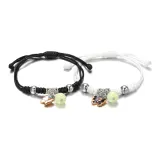 Черный и белый светящийся пара браслет [Бабочка]