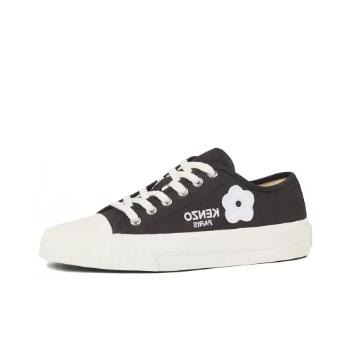KENZO Low-Top Canvas Shoes Black Women's