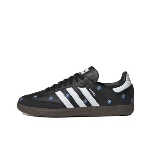 Adidas Originals SAMBA OG Немецкие армейские кроссовки Низкий топ Черный, Белый, Синий Женские