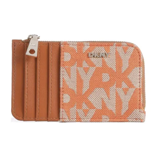 DKNY Fine Корова Зернистая Кожа Кошелек Унисекс Коричневый