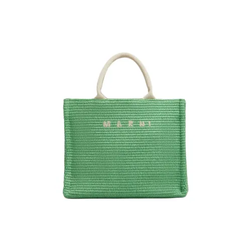 MARNI Рафия Тоут Сумка Сумка для покупок Сумка Маленькая Женская Зеленая