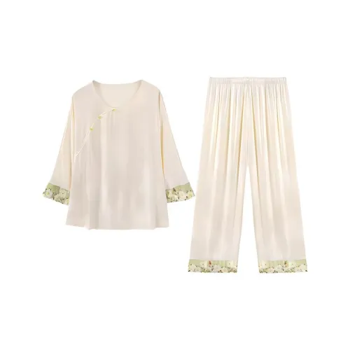 MIIOW Pajama Комплект Женский Кремовый Абрикос