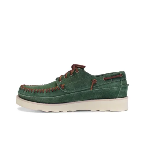 Sebago Топсайдеры Оливково-зеленый Мужской