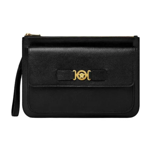 VERSACE MEDUSA BIGGIE серия Кожаный клатч Мужской Черный