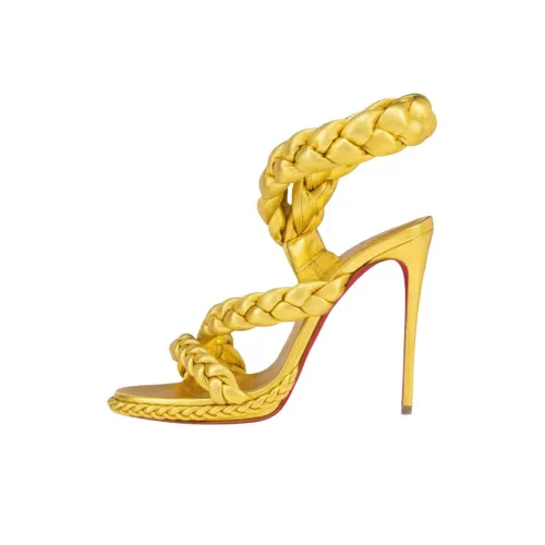 SABRINA X Idris Elba x CL LUBOTING Fatima One Ремень Сандалии 12 см Женские Золотые