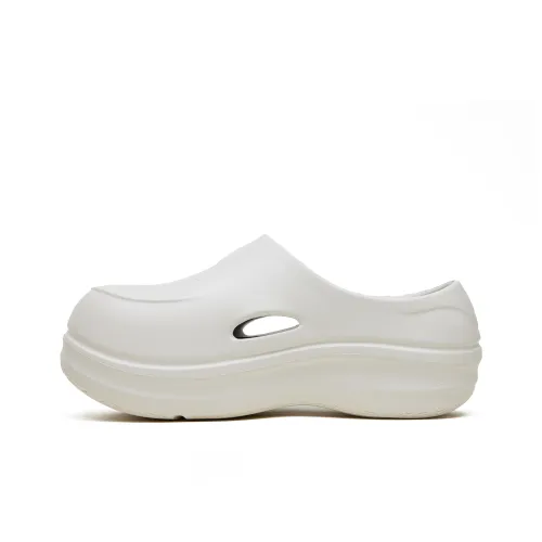 REEMUSTERED Быстросохнущие домашние тапочки унисекс цвет костяной белый