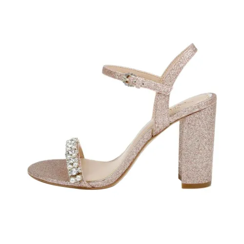 Badgley Mischka Dee One Strap Sandals 9cm Women's Gold Badgley Mischka Dee One Ремень Сандалии 9см Женские Золотые