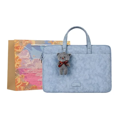 BRINCH ПУ (полиуретан) Ручная сумка для ноутбука Стандартная Унисекс Синий Дымчатый Зеленый Голубой цвет чистой воды Серый CLASH Красный