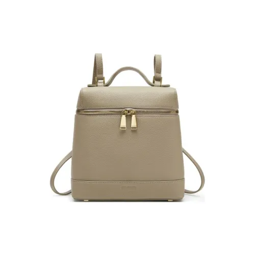 Staccato Рюкзак из коровьей кожи средний женский молочно-чайный абрикос ночное время черный