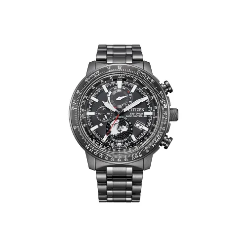 CITIZEN PROMASTER Series Светильник Кварцевый механизм Нержавеющая сталь Ремешок Часы 46 мм Мужские часы Черный циферблат