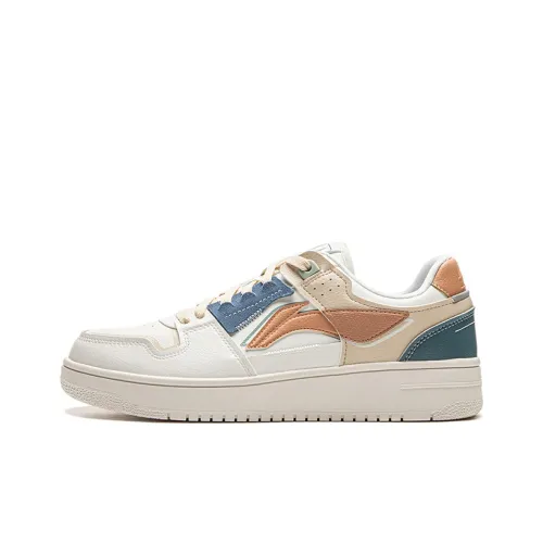 LINING Tianji Коллекция Низкие Кроссовки для Скейтбординга Мужские Туманно-Белые