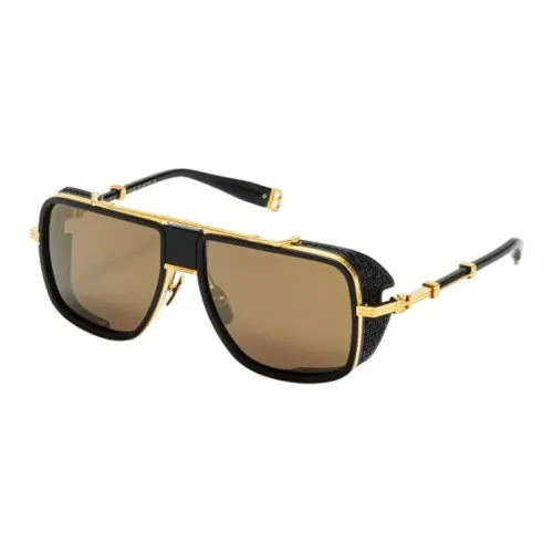 BALMAIN Титан Нерегулярная форма Солнцезащитные очки Мужской Черный