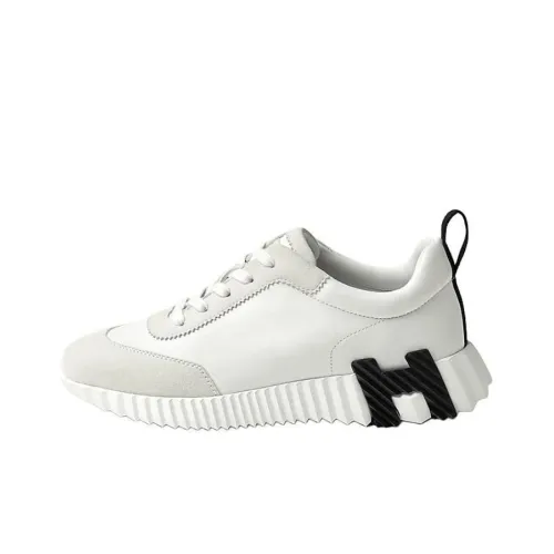 HERMES Bouncing Low Топ Повседневная обувь Женская Белая