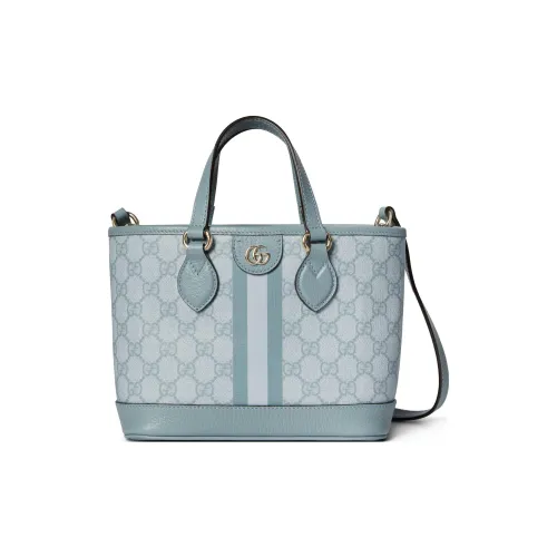 GUCCI Ophidia Supreme Canvas Tote Bag Tote Bag Shopping Bag Shoulder Bag Crossbody Bag Mini Women's Gray Blue