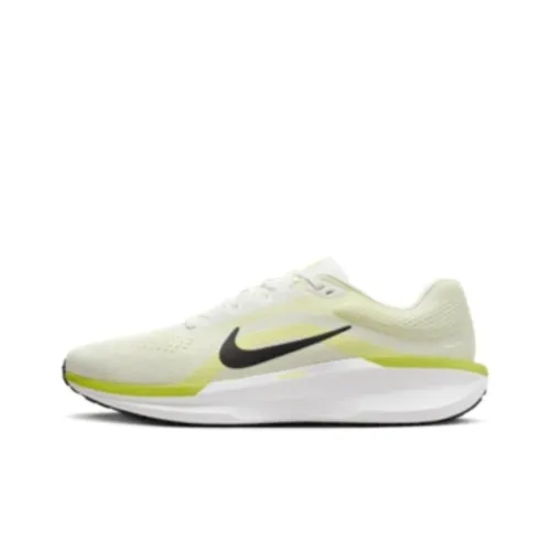 Nike Air Winflo 11 Slip-on Резистентный и Дышащий Низкий Топ Повседневная Тренировочная Беговая Обувь Унисекс Белый Зеленый
