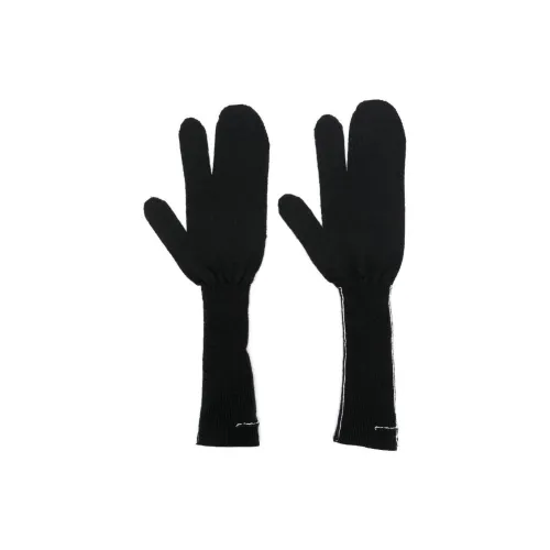 MM6 MAISON MARGIELA Новая шерсть Вязаные перчатки Женские Черный