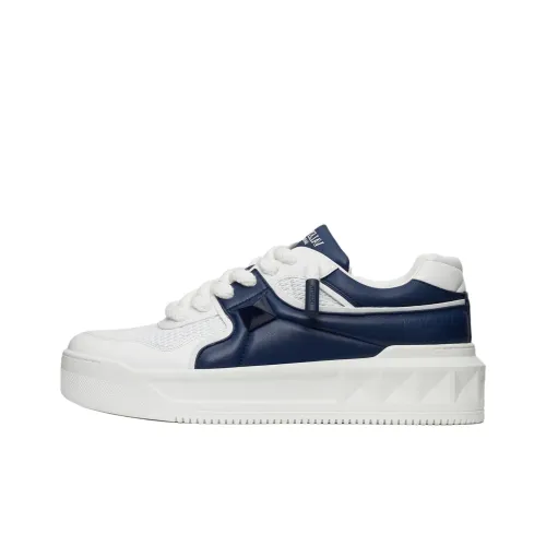 Valentino ONE STUD XL Low Топ Скейтборд Кроссовки Мужские Синие