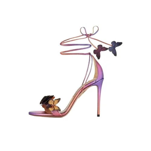 AQUAZZURA Papillon One Ремешок Сандалии 10,5 см Женские Фуксия