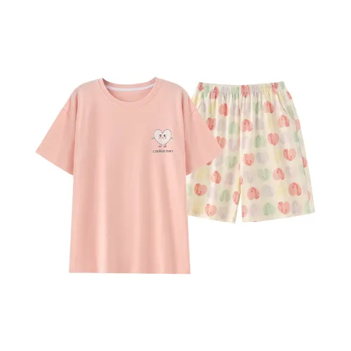 CAIHENGTONG Пижамный комплект Женские Молочно-чайный Пудровый