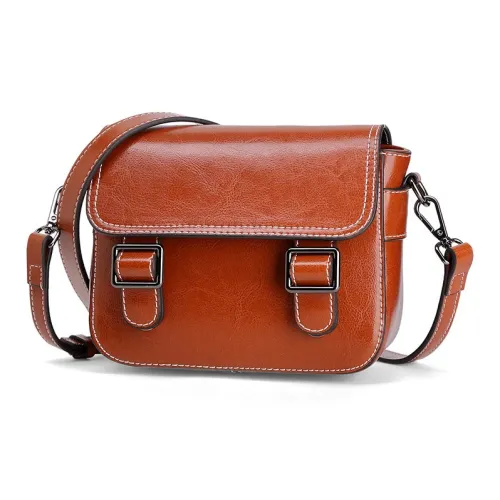 TTaG．baG Сумка из коровьей кожи сумка через плечо сумка на плечо стандартная женская коричневая