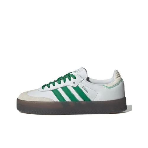 Adidas Originals SAMBAE Low Топ Скейтборд Кроссовки Женские Белые Зеленые
