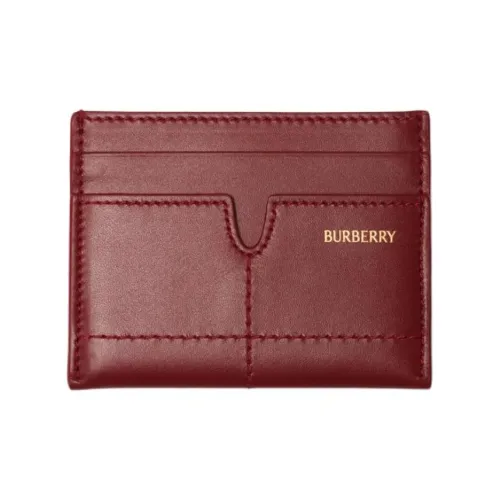 Burberry Телячья кожа Держатель для карт Унисекс RUBY RED