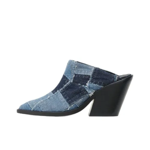 IRO Домашние тапочки 10 см Женские Синие