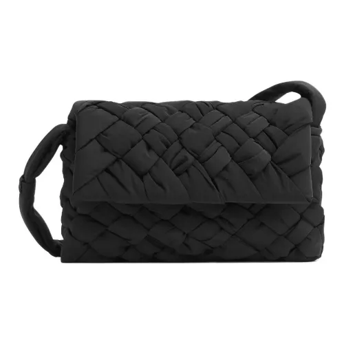 Bottega Veneta Нейлоновая Сумка через плечо Маленькая Мужская Черная