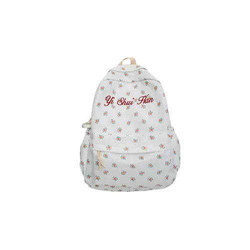 KAMLUI Нейлон Рюкзак Женские Красный Цветочный Синий Цветочный