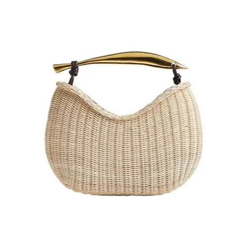 Bottega Veneta Sardine Прутья ивы с Овечья шкура Сумка Женские Натуральный цвет