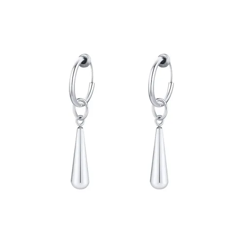 PEACE CAT Титановая сталь Нижняя заколка Серьги On Унисекс