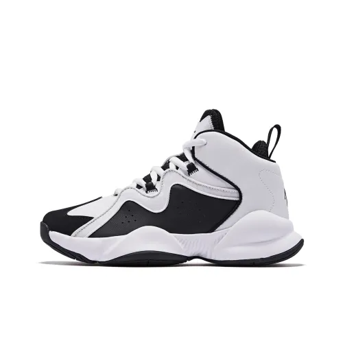 QIAODAN Баскетбольные кроссовки High Top Jordan - Белый/Черный Женские