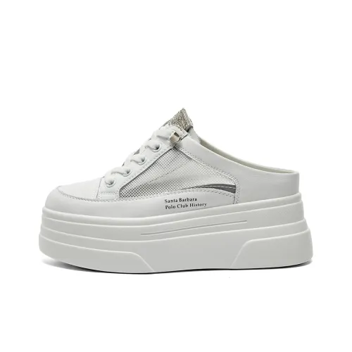 SANTA BARBARA POLO RACQUET CLUB противоскользящие тапочки женские белые