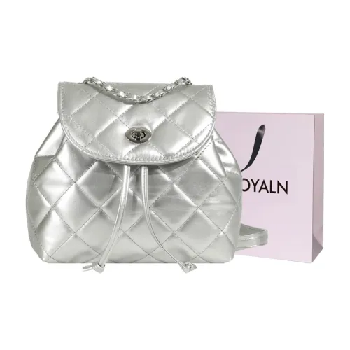 LOUIS ROYALN ПУ (полиуретан) Рюкзак Унисекс Серебристый Белый Черный Синий