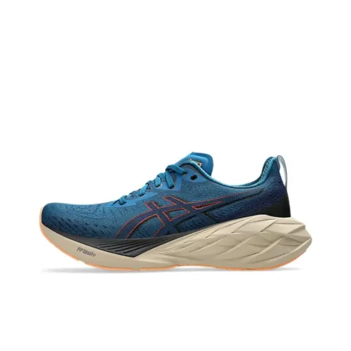 Asics Novablast 4 Low Топ Беговые кроссовки Мужской Темно-синий