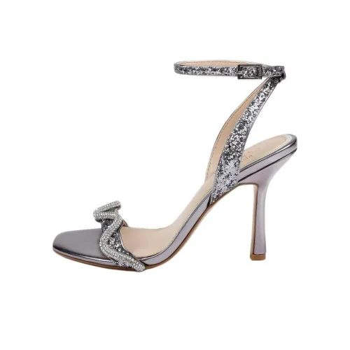Badgley Mischka Gemma One Strap Sandals 9,5cm Women's Smoke Gray Badgley Mischka Gemma One Ремешок Сандалии 9,5 см Женские Дымчатый Серый
