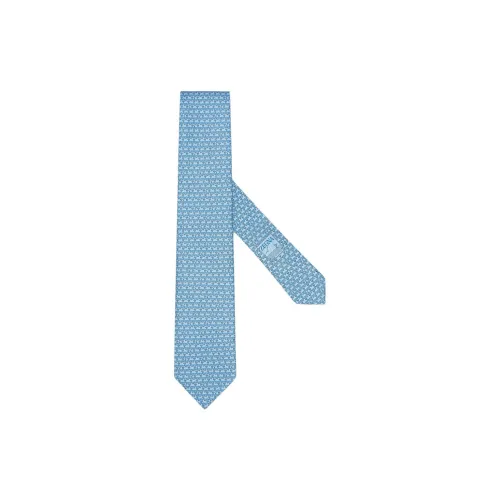 Zegna Полиэстер Шелк Mulberry Галстуки Мужские Светло-Синий
