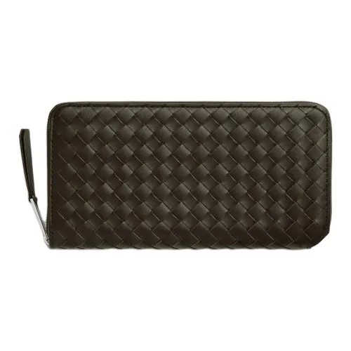 Bottega Veneta Intrecciato Телячья кожа Кошелек Маленький Мужской Коричневый