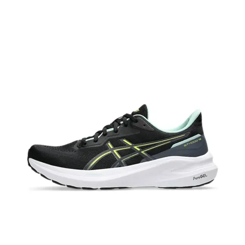 Asics GT 1000 13 Амортизация Износостойкий Низкий Топ Беговые кроссовки Мужской Черный