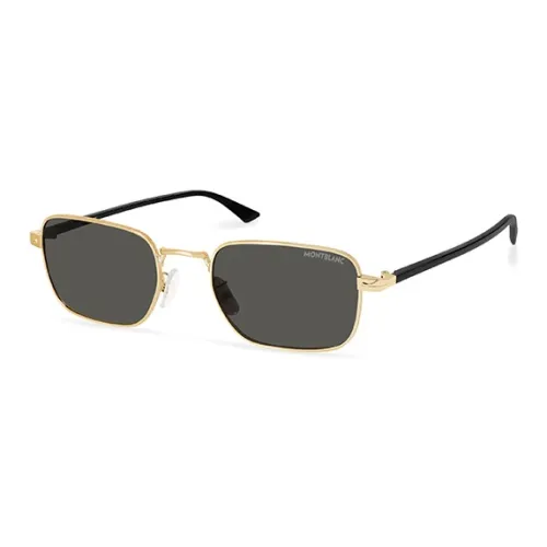 MONTBLANC Plating And Metal Square Sunglasses Men's Gold Gray MONTBLANC Платина И Металл Квадратные Солнцезащитные Очки Мужские Золото Серый