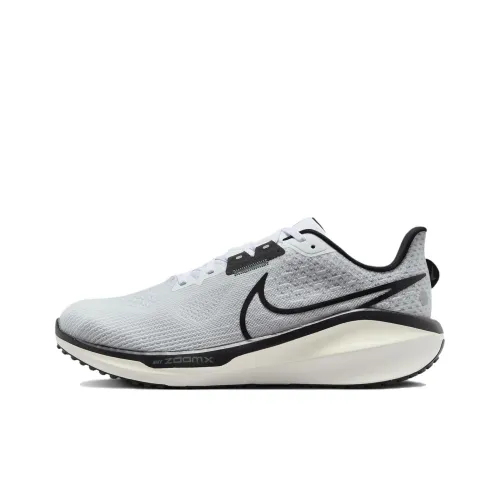 Nike Air Zoom Vomero 17 Slip-on Устойчивый к истиранию Дышащий Низкий Топ Повседневные Беговые кроссовки Мужские Серый Черный
